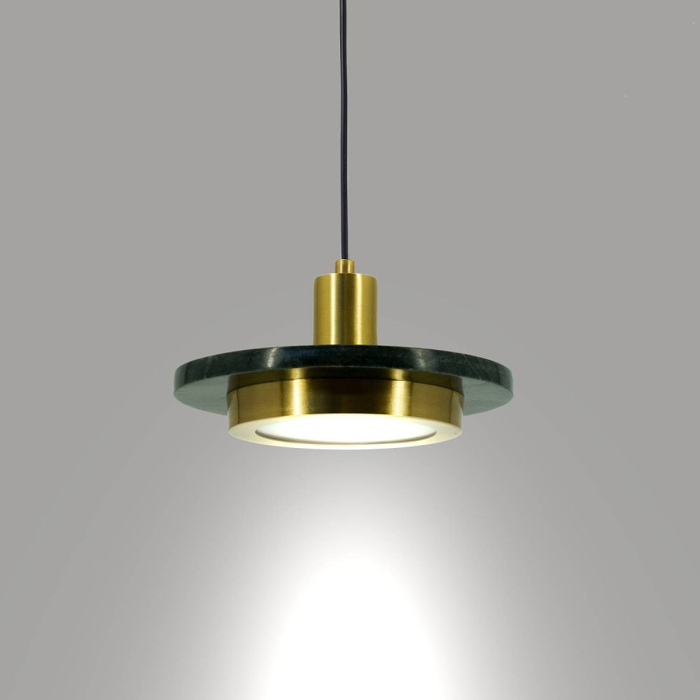 Светильник подвесной *20-180 см, 1*LED*10W, 3000K, Lightera Croix LE129L-20GRA, Латунь