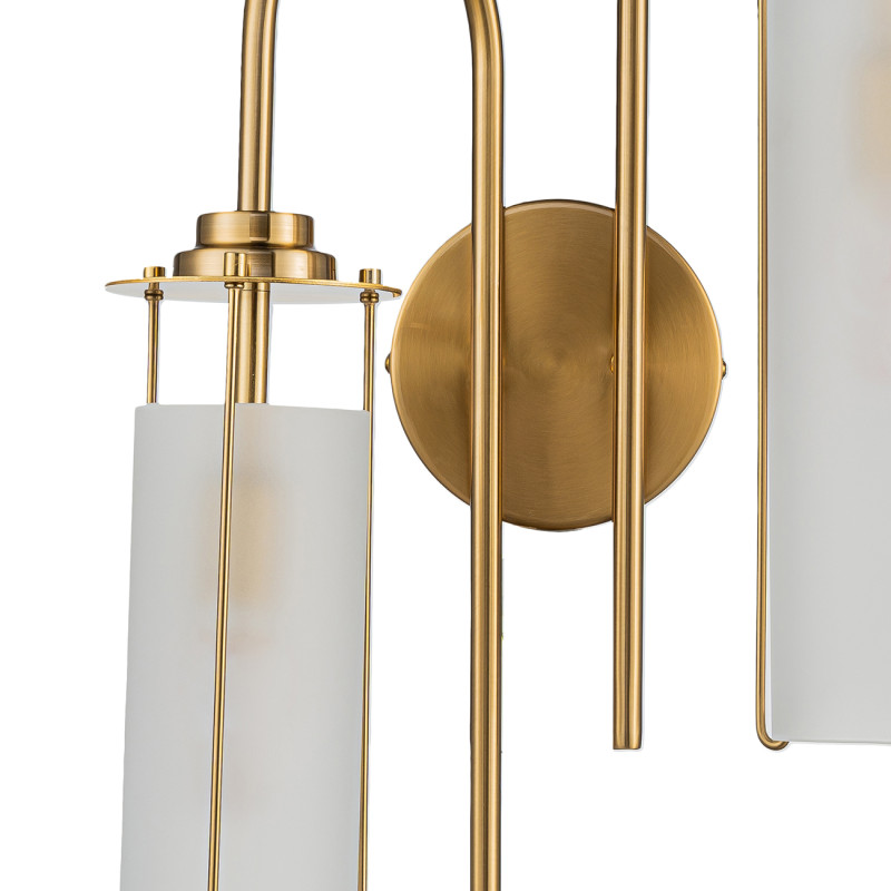 Бра 19*30*59 см, 2*E14*40W, Indigo Modern V000418, бронзовый, 11038/2W Brass