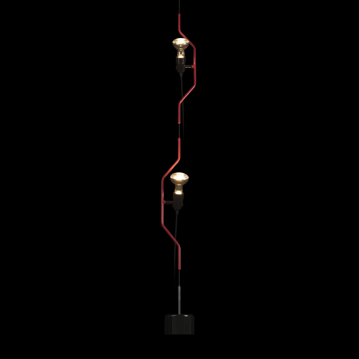 Подвесной светильник 11*400 см, 2*E27*40W LOFT IT Parentesi 10346/2 Red красный, черный