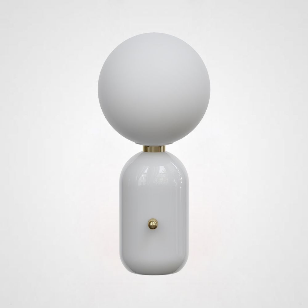 Настольная лампа Parachilna Aballs white (D20) 26*28*28 см, 1*E27*60W, ImperiumLoft 43.305, Белый