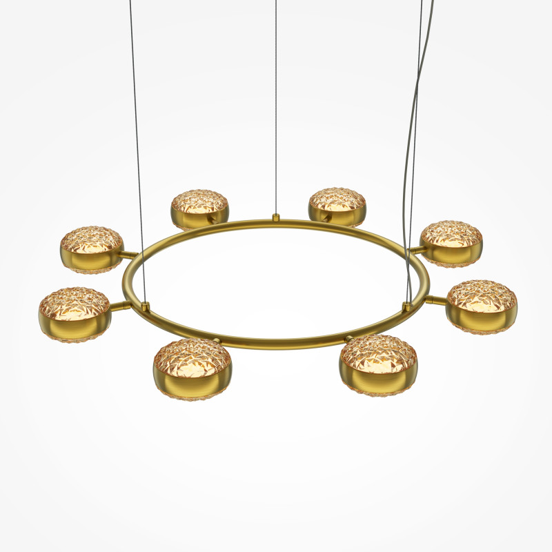 Подвесной светильник 93*93*310 см, LED, 80W, 3000К, Maytoni Mind MOD299PL-L80BS3K латунный