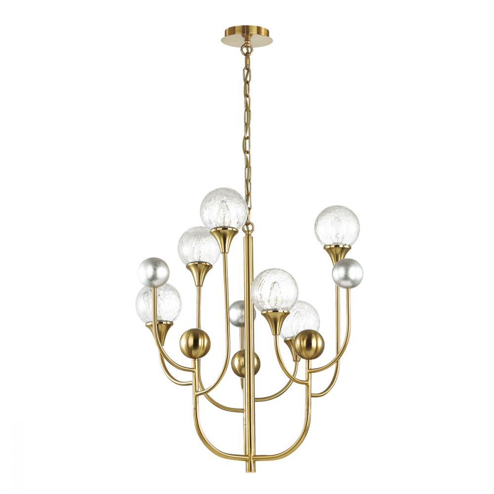 Подвесная люстра Odeon Light Kelli 4785/6, диаметр 66 см, золото