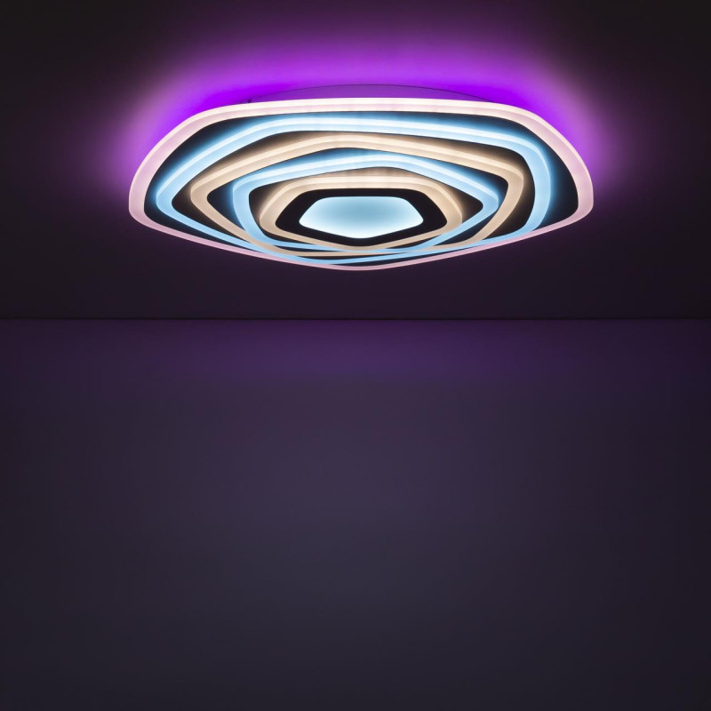 Потолочная люстра Citilux Триест Смарт CL737A55E, 115W LED, 3000-5500K, белый