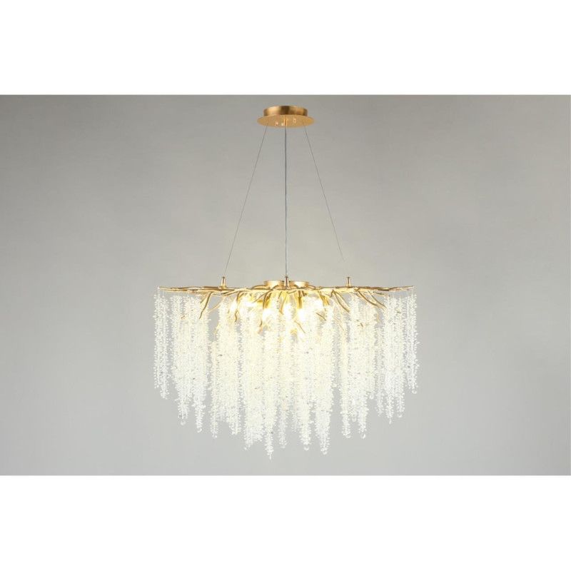 Подвесная люстра 80*80-180 см, 13*G9, 5W, Aployt PAULINA APL.848.03.13, золотой