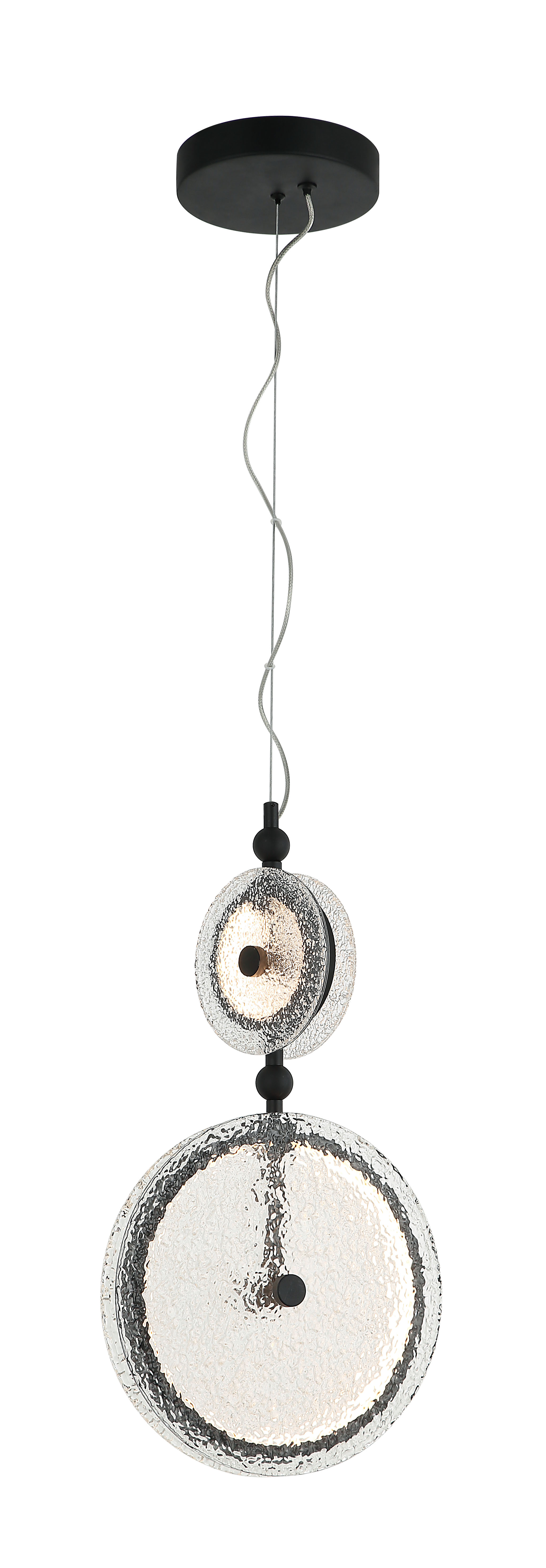 Люстра  280-150*535-1500, LED, 23W 4000K NewRgy LOFT 4580AMD-280SB BLACK METAL, BLACK METAL