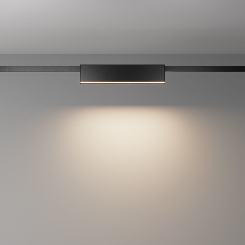 Трековый светильник  TR151-1-18W3K-B 34,6*2,4*-4,9 см, *LED*18W, 3000K, Maytoni technical FLARITY TR151-1-18W3K-B, Черный