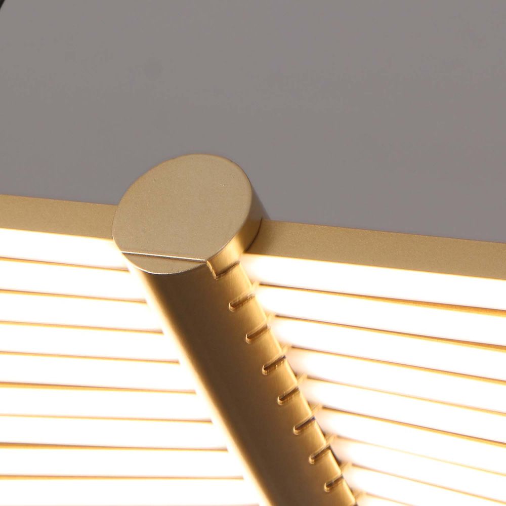 Подвесная люстра 27*150 см, 2*LED, 60W, 4000K, Favourite Vingar 4380-2P, золотой матовый
