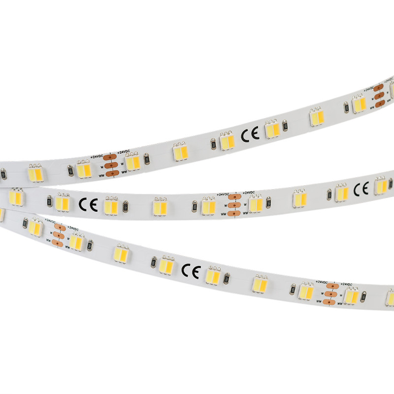 Лента RT-B60-10mm 24V White-MIX 2Ch (14.4 W/m, IP20, 5060, 5m) (Arlight, Изменяемая ЦТ) 025214(1). Цена указана за 5 метров. Продается кратно 5 метрам.