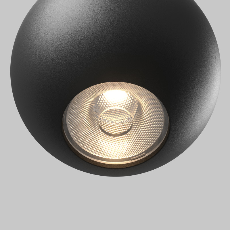 Трековый подвесной магнитный светильник 7 см, 8W, 3000K, Maytoni Sfera TR165-1-8W3K-M-B, черный