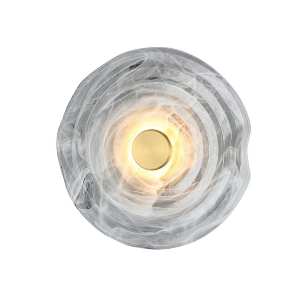 Настенный светильник 30 см, 5W, 3000K, Aployt Anecia APL.061.11.05, латунь