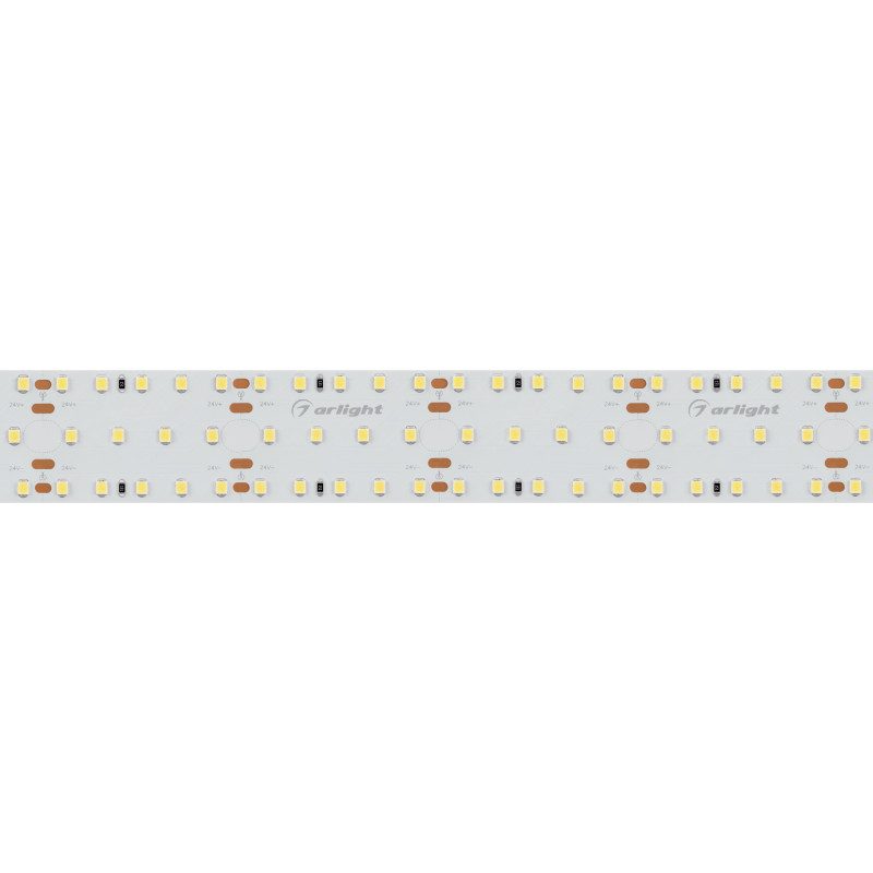 Лента S2-2500 24V Warm 2700K 34mm (2835, 280 LED/m, LUX) (Arlight, 25 Вт/м, IP20) 023403(1). Цена указана за 2,5 метров. Продается кратно 2,5 метрам.