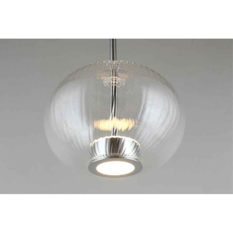 Подвесной светильник 22*50-145 см, 1*LED, 12W, 3000K, Aployt Ambr APL.057.16.12, хром