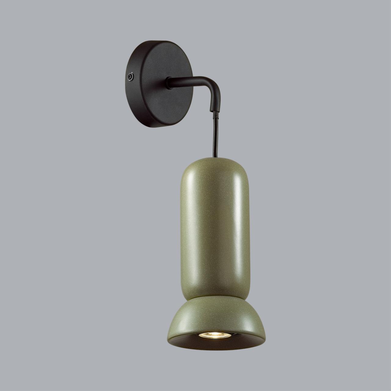 Бра 15*11*36 см, 1 GU10*4W, Odeon Light Kerama, черный 5054/1WB