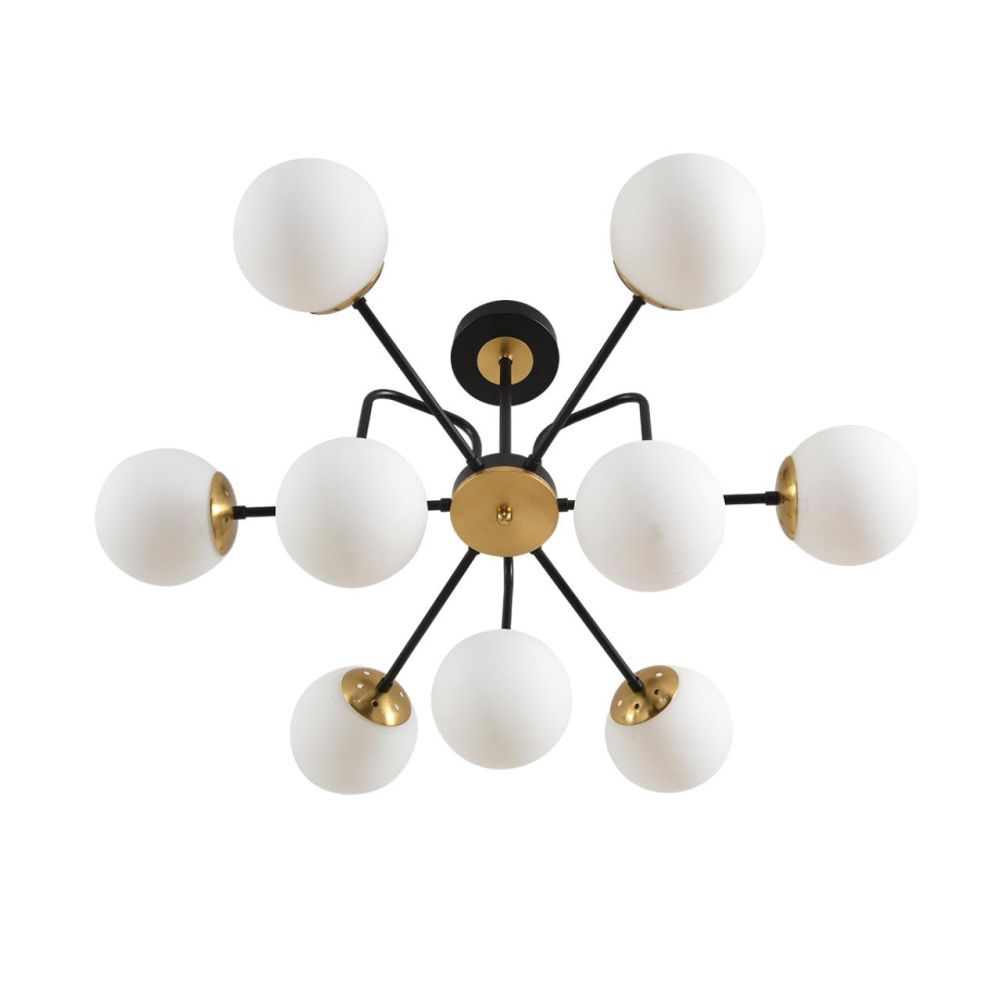 Люстра потолочная 26*78*47- см, 9*E27*60W, Lumion Elrona 8375/9C, черный; латунь