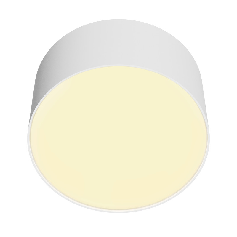 Накладной светильник 12*12*6 см,  LED, 12W, 3000К, Maytoni Technical Zon C032CL-12W2.7K-RD-W белый