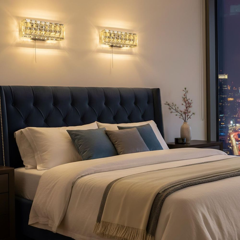 Настенный светильник 30 см, 6W, 3000K, Citilux Palant CL325312, хром