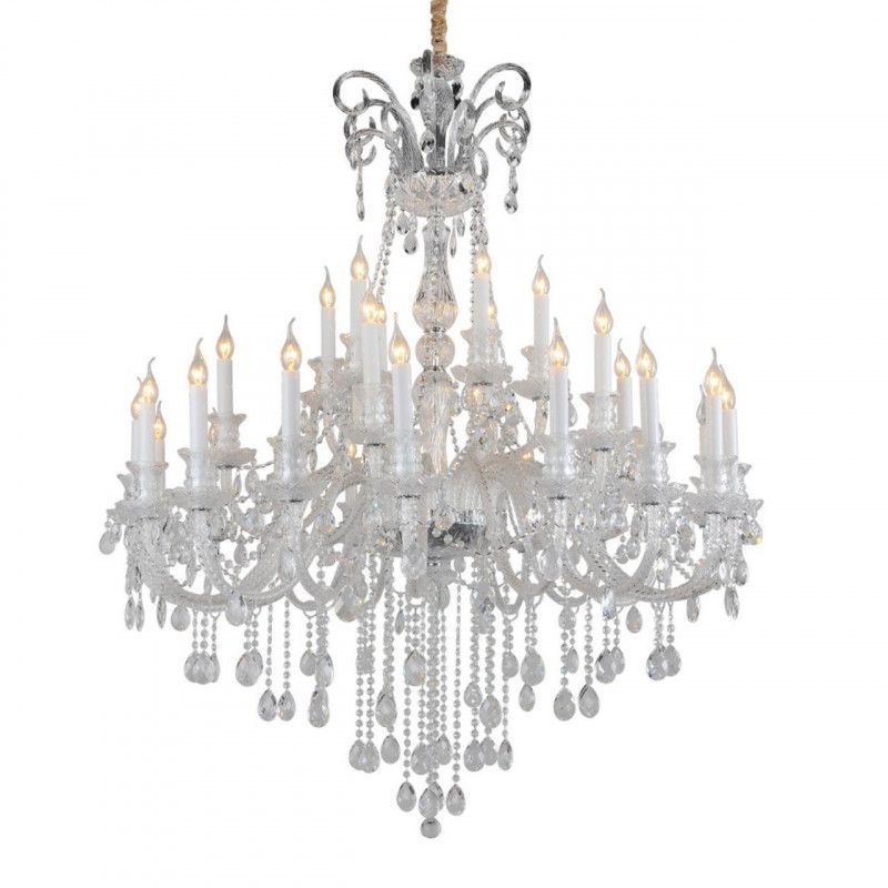 Подвесная люстра 135*180-280 см, 30*E14, 60W, Aployt Ketrin APL.812.03.30, хром