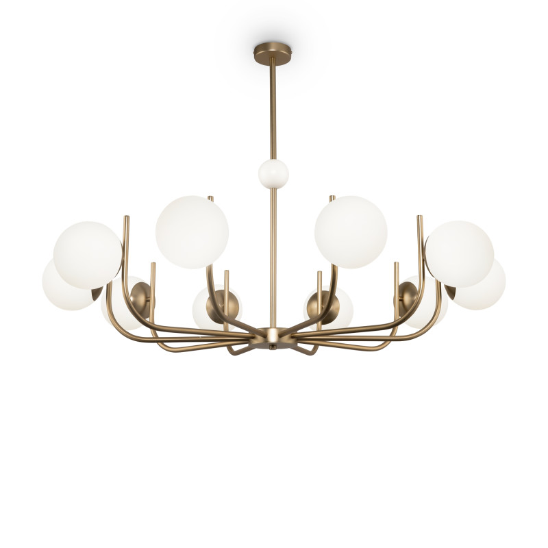 Люстра на штанге Maytoni Rendez-vous MOD109PL-10BS, диаметр 116 см, латунь