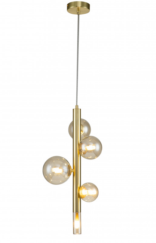 Подвесной светильник 200*200*460/1660 мм, 5*G9 золото Indigo Canto V000245, 11026/5P Gold