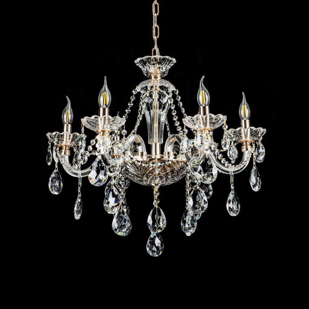 Люстра 66 см, 6*Е14*40W, Modelux  ML.7163.6P, Золото