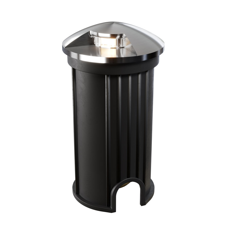 Встраиваемый светильник 4,2*7,8 см, LED*1W, 3000 К, Flash O044DL-L1S3K Maytoni Outdoor, Серебро