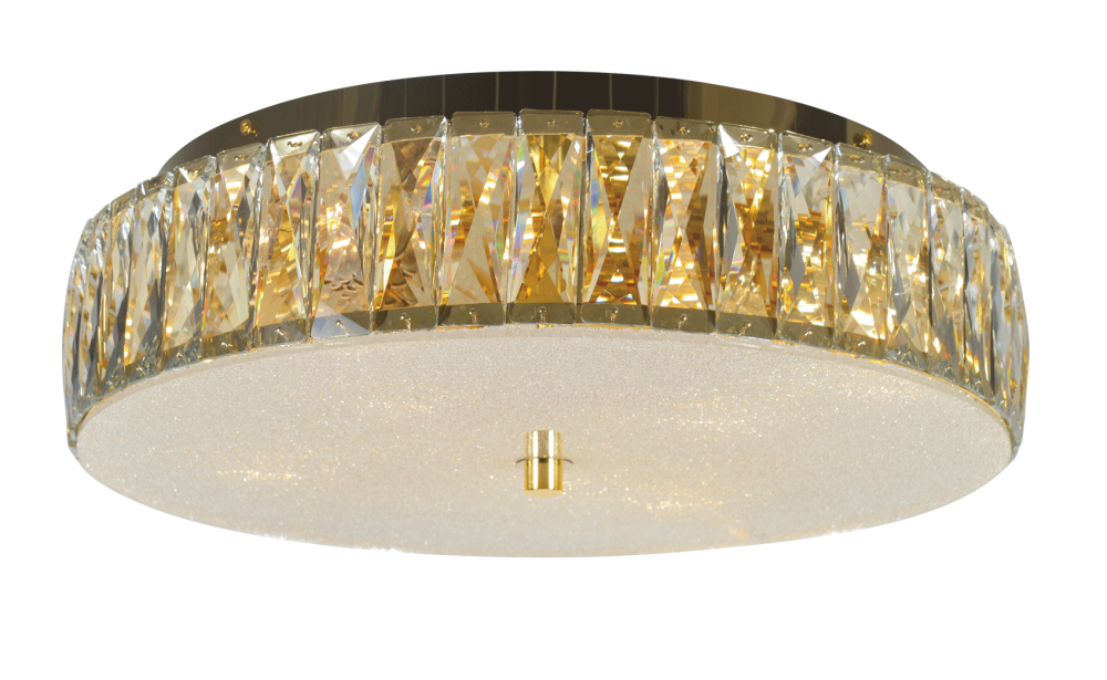 Люстра Ø490 x H140, мм, 7*40W (280W), GOLD+CLEAR (Золото + Прозрачный Хрусталь) NewRgy 5653E/7A GOLD+CLEAR