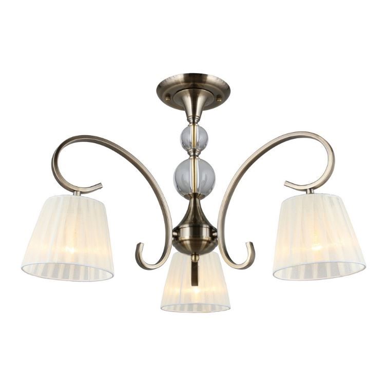 Люстра потолочная, 60 см, бронза, Omnilux Laveno OML-56103-03