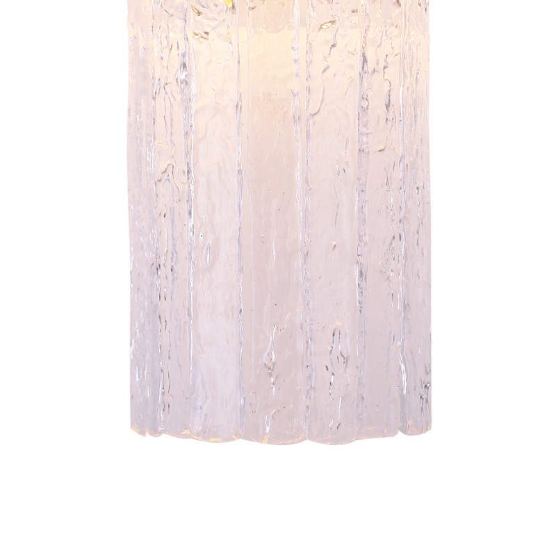 Бра Favourite Fluor 3055-1W, D90*W180*H400, латуни, плафон состоит из стеклянных прозрачных пластин вытянутой формы, выполненных по муранской технологии