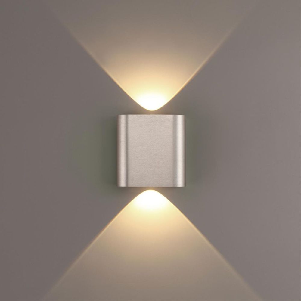 Настенный светильник 11 см, 2W, 3000K, Odeon Light Hightech Magnum 7106/2WL, матовый никель