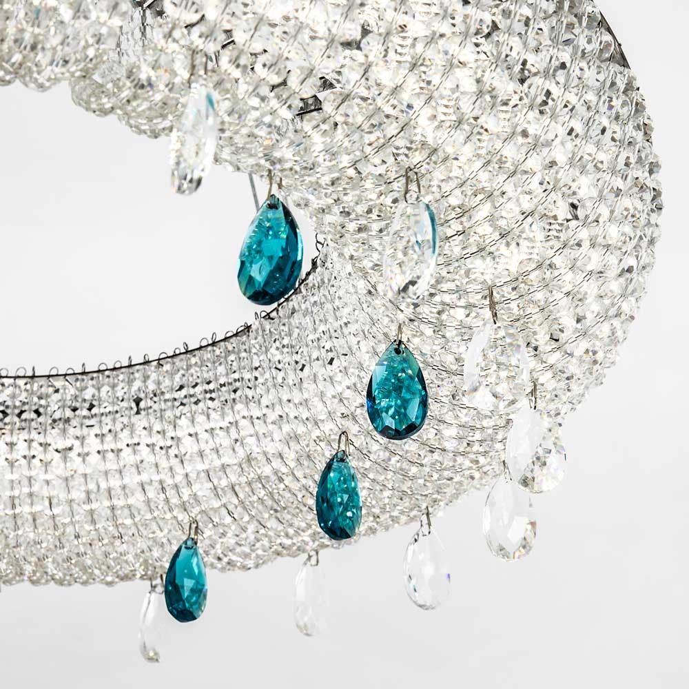 Подвесная люстра 80*80*110 см, LED 65W, 3000 / 6000K, Хром MODELUX ML.2306.800