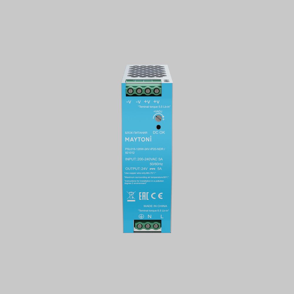 Источник напряжения PSL015 24V 120W IP 20 821012 Maytoni Led Strip  Серебро