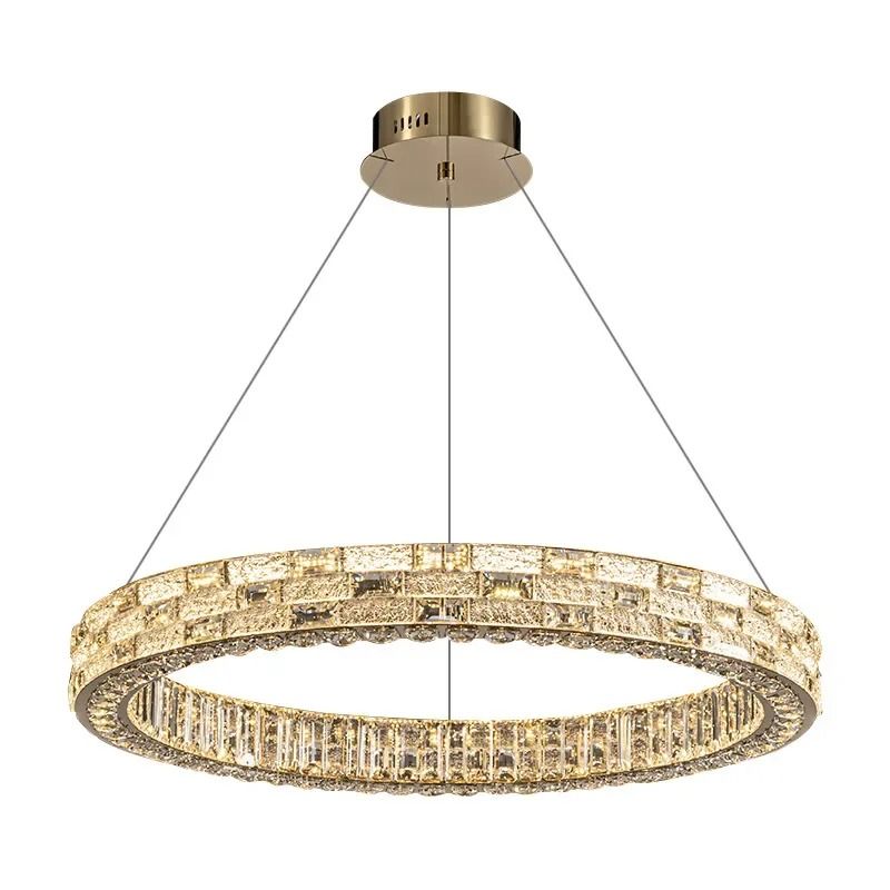 Люстра 8852-800GD, D800 / H100 LED, 120W, 3000/4000/6000K, Alva Donna,