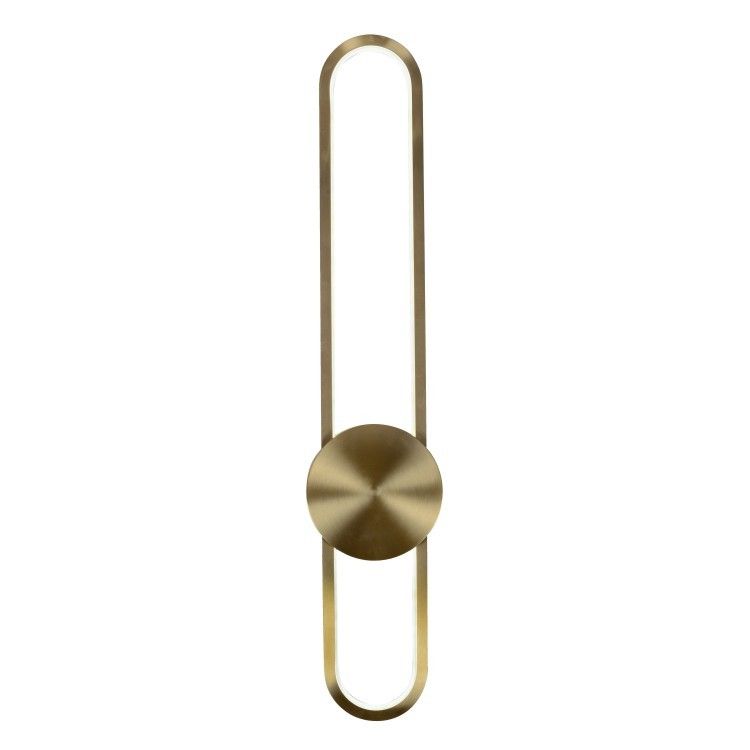 Бра 6-60 см, 1*LED*18W, 3000K, Belfast Witham 2258-60 BR, Латунь