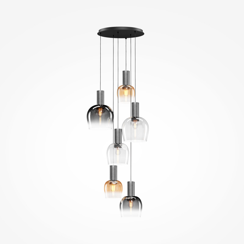 Подвесной светильник 50*50*341 см, 6*E27   Maytoni Modern Smart Casual MOD414PL-06B черный