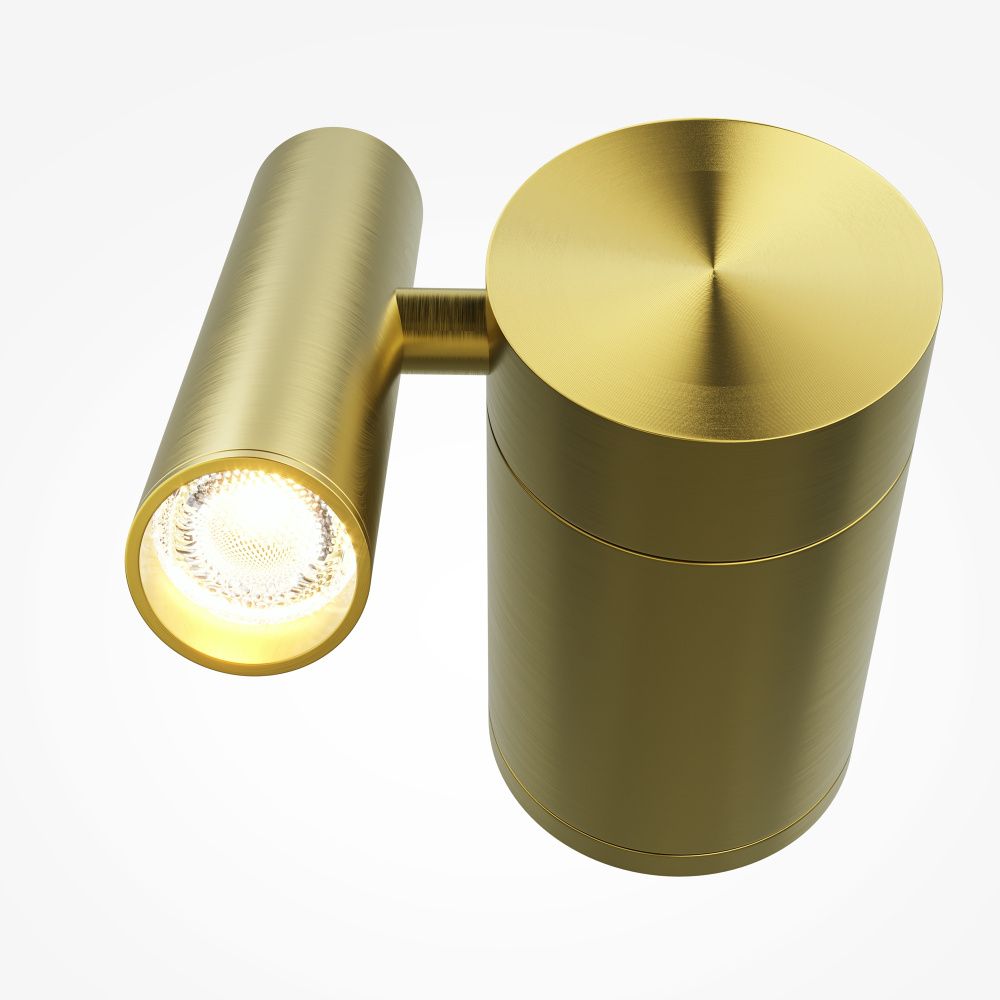 Бра 8,8*10,3*-12 см, *LED*3W, 3000K, Maytoni Utility MOD433WL-L3BS3K1, Латунь
