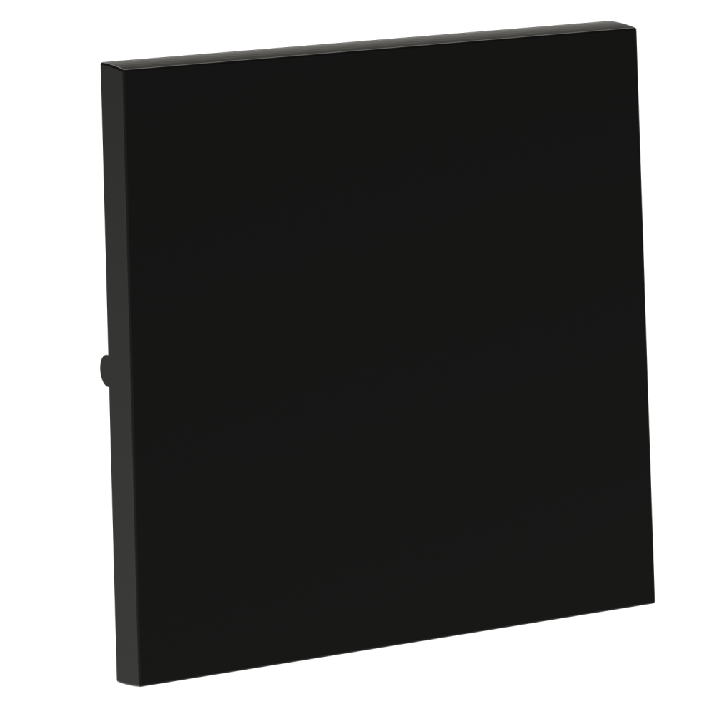 Клавиша для выключателя/переключателя одноклавишного, черный матовый Voltum S70 VLS000108, Пластик Soft touch