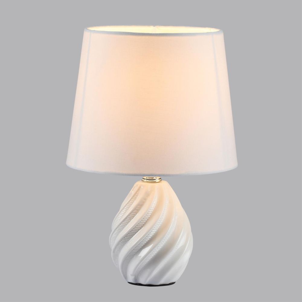 Настольная лампа 18*18*26 см, 1*E27*60W, Lumion Keila 8143/1T, белый