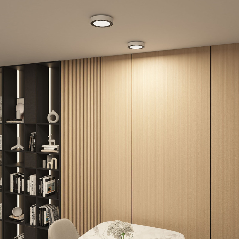 Накладной светильник *16,5*2,3 см, LED * 24W, 4000K, Denkirs Dual DK2840-WB, белый