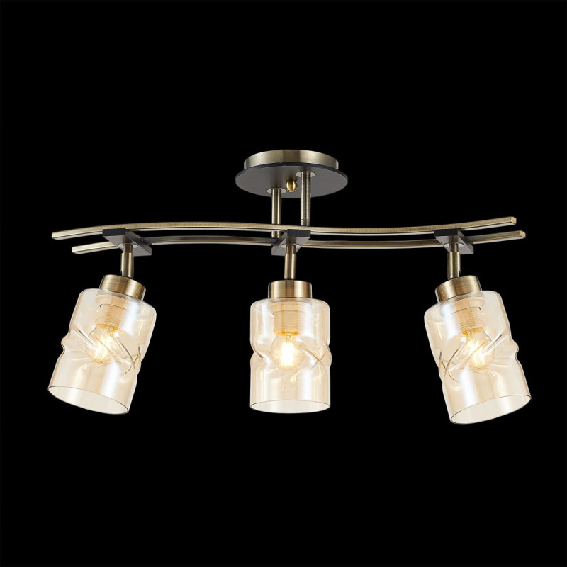 Люстра потолочная Citilux Мерида CL142134 Бронза\Венге 60*16*35