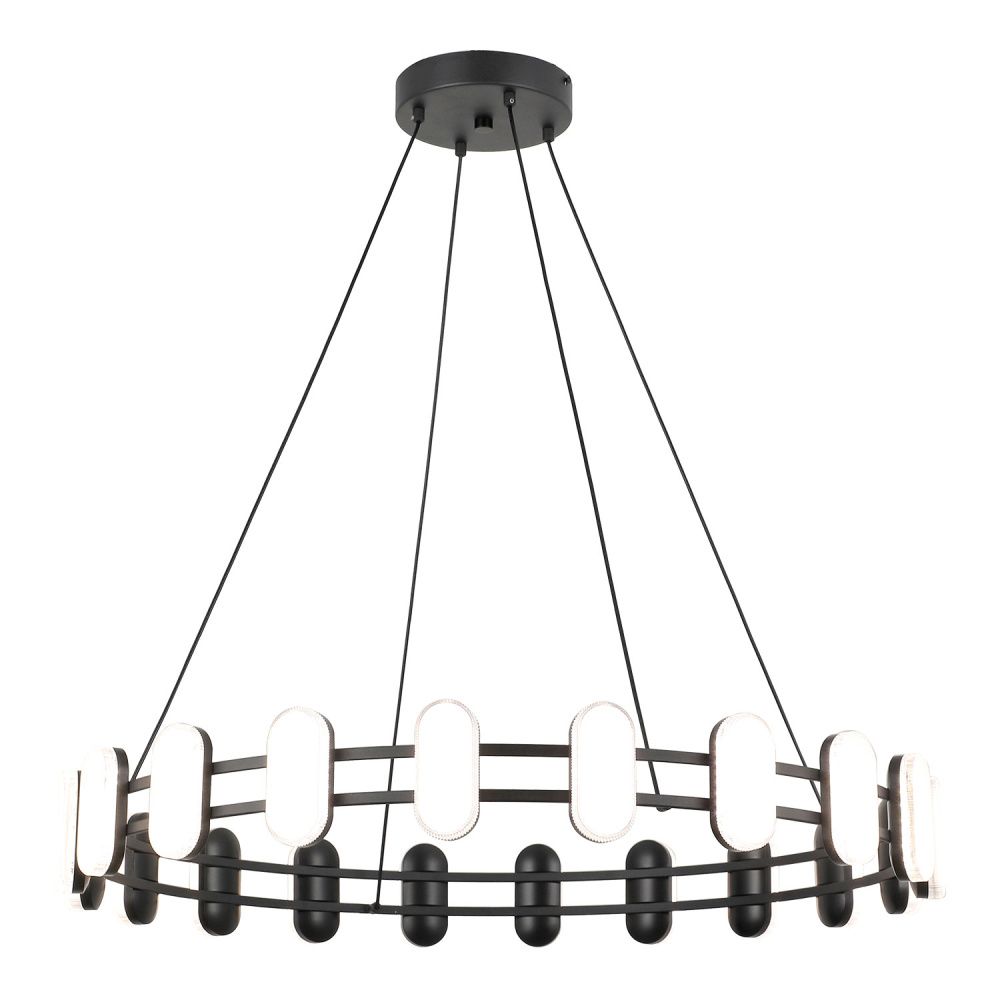 Люстра подвесная *80*45-100 см, 1*LED*42W, 4000K, Lussole  LSP-7496, черный