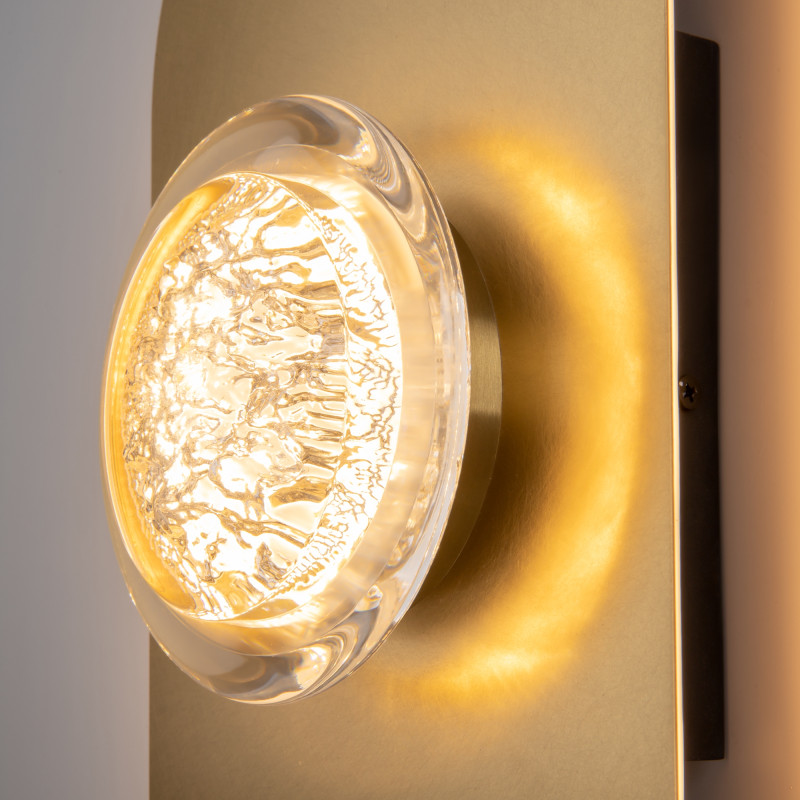 Бра 9,5*18*35 см, LED, 3000К, Maytoni Pharao MOD361WL-L20BS3K латунный