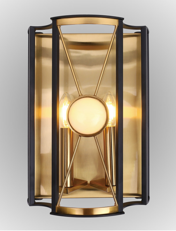 Бра 25*13 см, Crystal Lux TANDEM AP2 GOLD Золото/Черный