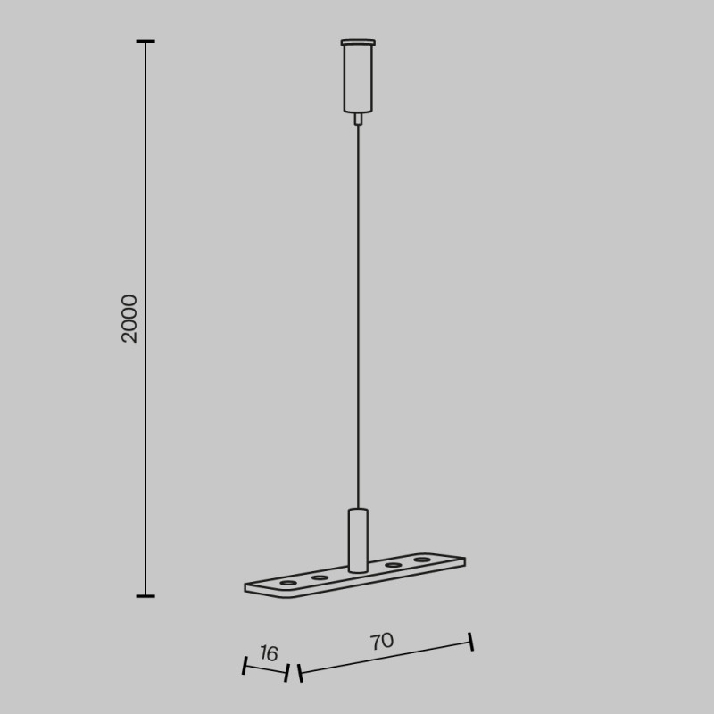 Тросовый подвес Maytoni Basity TRA172SW-R-1B