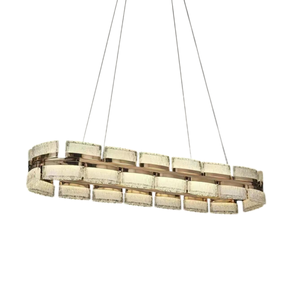 Люстра подвесная 110 см, 180W, 3000-6000K, Aployt Theothila APL.093.03.180, шампань