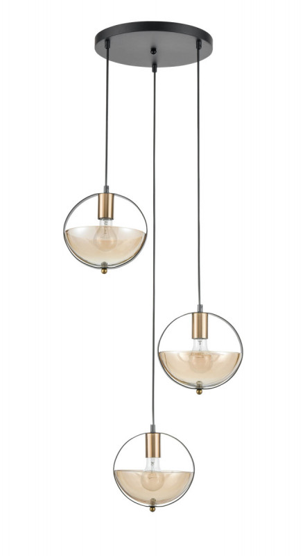 Подвесной светильник  35*142 см, 3*E27 черный, золото Vele Luce Broadway VL5362P23