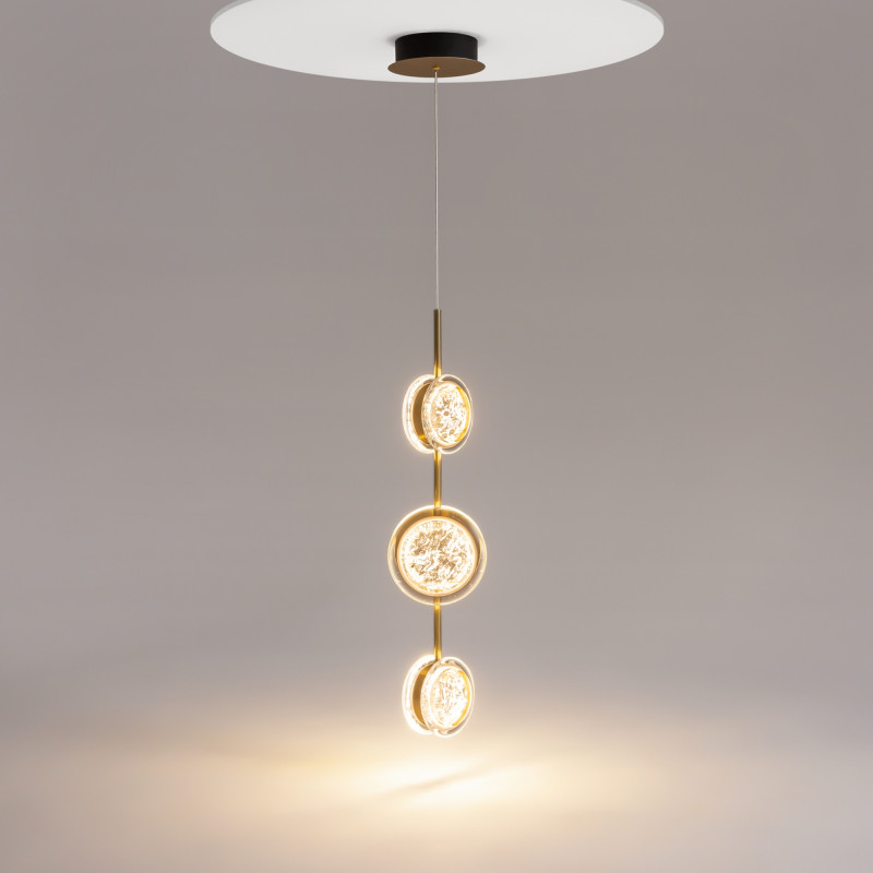 Подвесной светильник 12,6*13*368 см, LED, 3000К, Maytoni Pharao MOD361PL-L22BS3K латунный