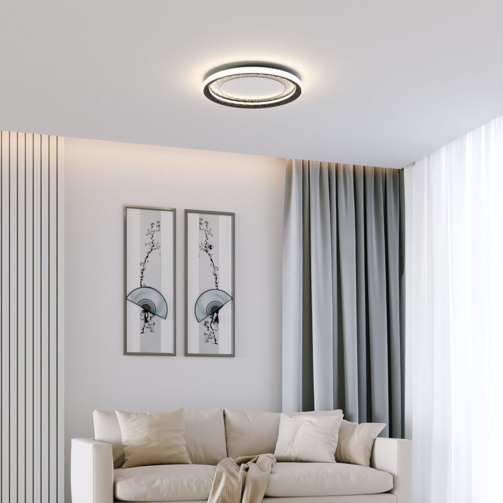 Светильник 61*61*7,5 см, LED*40W, 4000K, Eurosvet Parafe 40023/1 LED, серый, a069304