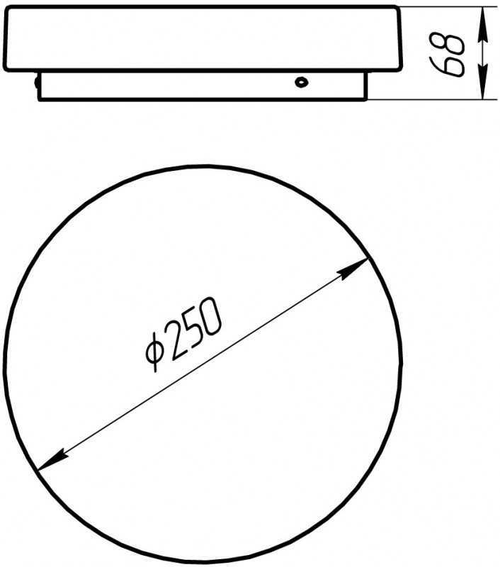 Светильник 25 см 24W 4000K Arte Lamp AQUA-TABLET LED A6824PL-1WH белый