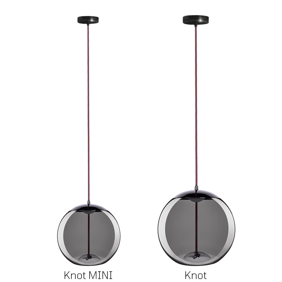 Подвесной светильник 20*20 см, 1*LED*5W LOFT IT Knot 8134-B mini черный