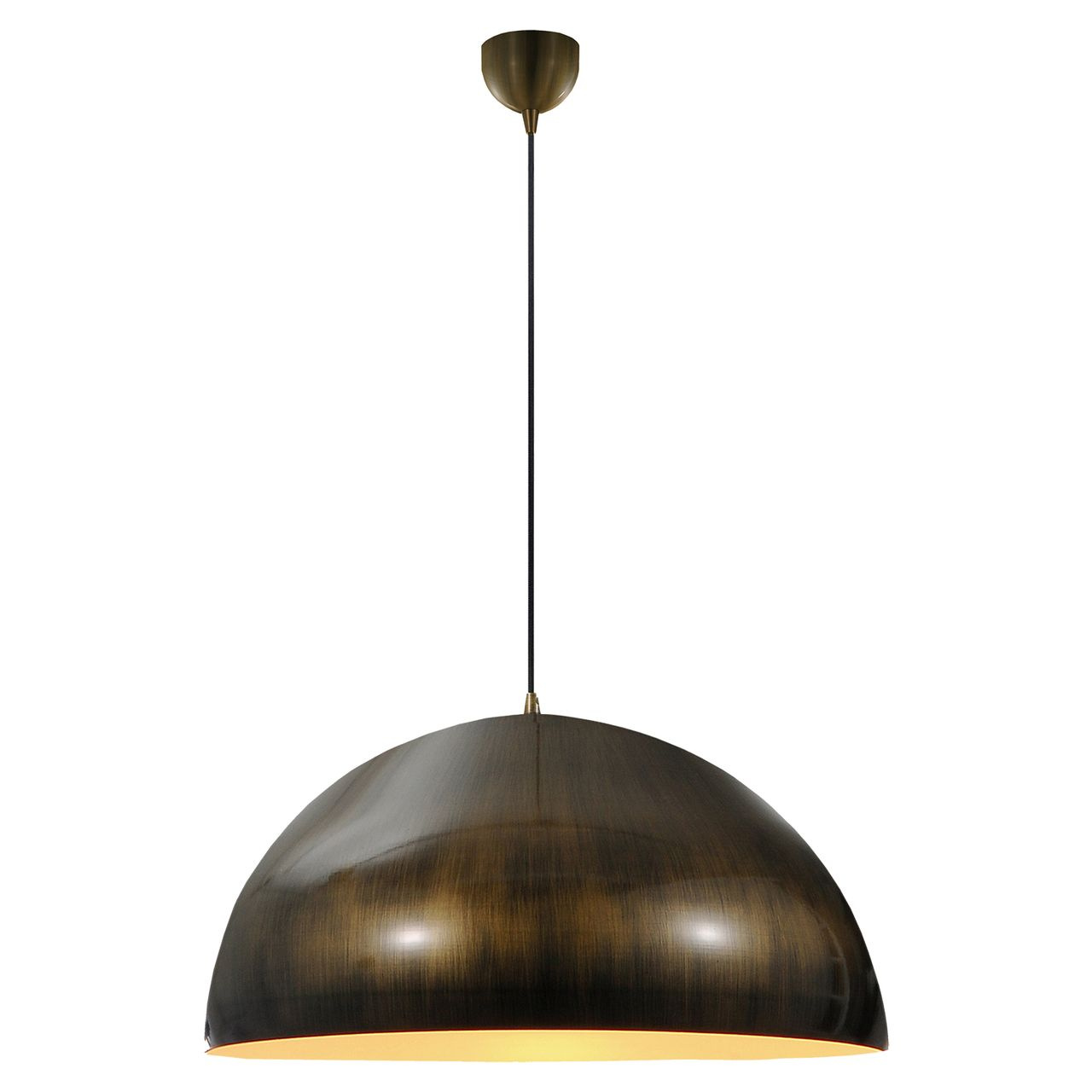 Подвесной светильник Lussole Loft GRLSP-9653, диаметр 50 см, коричневый